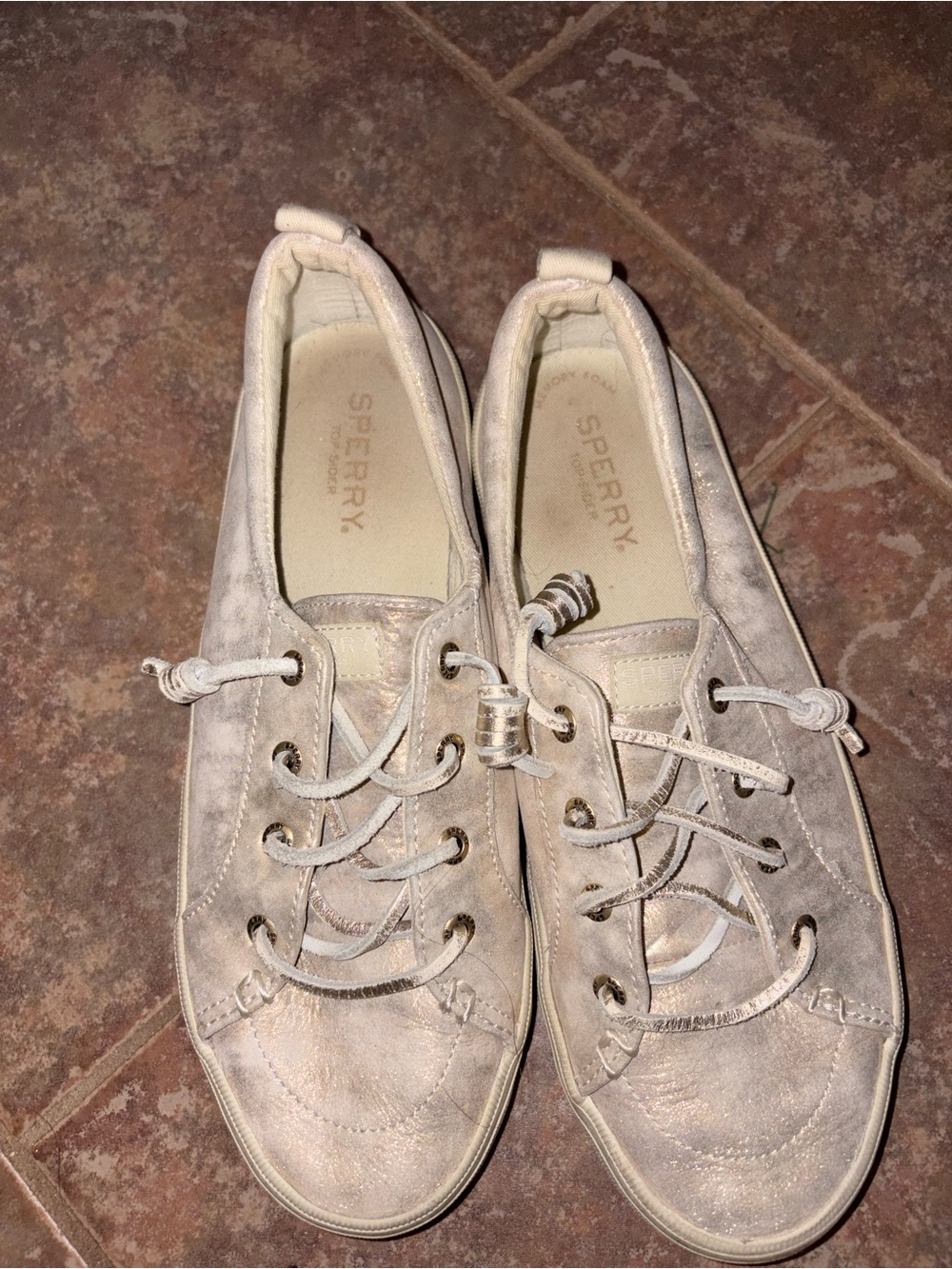 Sperry Women's Lace-Up Sneakers - Light Taupe Suede